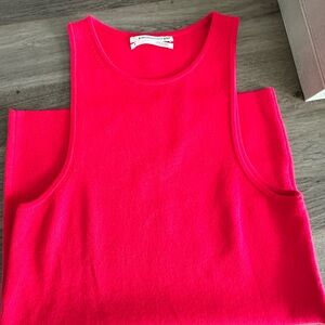 Anthropology red sweater tank